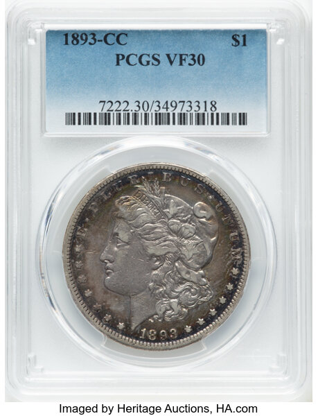 1893-CC $1  Doubled 3, Far Date, VAM-4 MS thumbnail 5