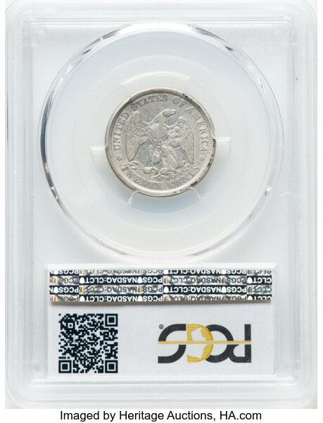 Twenty-Cent Piece 20c Seated Liberty, 1875-1876 [Type] AG2 thumbnail 20