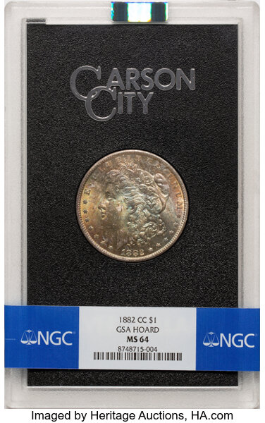 1882-CC $1  GSA Hoard, Hard Package, Top Below 8, VAM-2A2 MS thumbnail 6