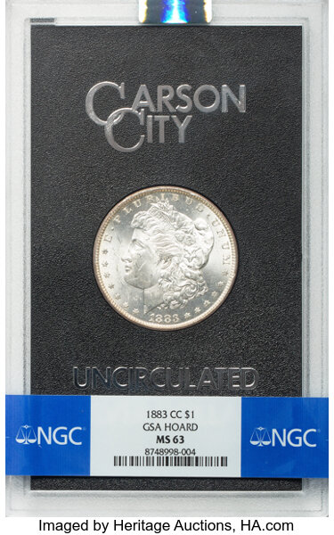 1883-CC $1  GSA Hoard, Dash Under 8, VAM-3 MS thumbnail 16