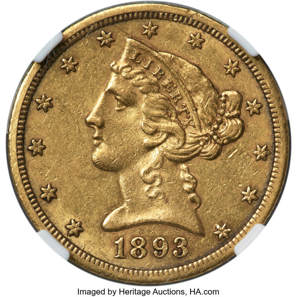 1893-CC $5  MS PL thumbnail 2