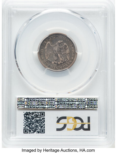 Twenty-Cent Piece 20c Seated Liberty, 1875-1876 [Type] AG2 thumbnail 10
