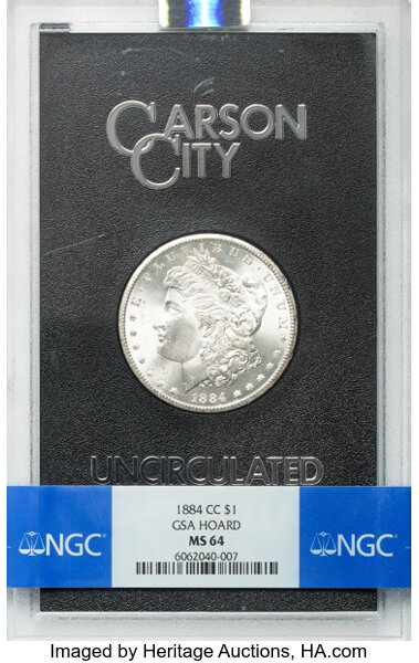 1884-CC $1  GSA Hoard, Hard package MS thumbnail 12