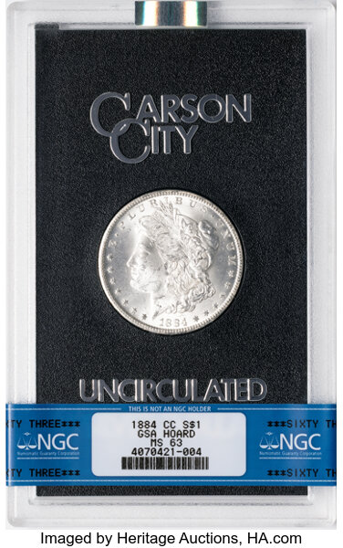 1884-CC $1  GSA Hoard, Hard package MS thumbnail 18