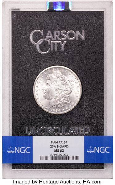1884-CC $1  GSA Hoard, Hard package MS thumbnail 21