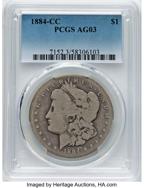 1884-CC $1 VG8 CAC thumbnail 6