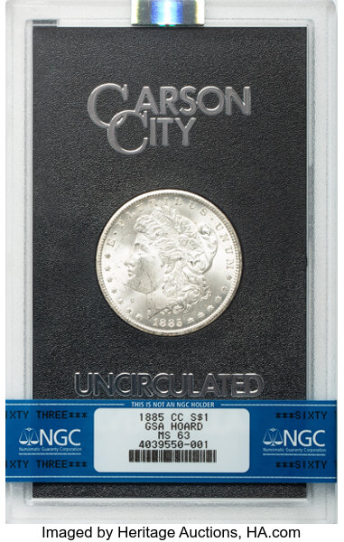 1885-CC $1  GSA Hoard, Hard package MS thumbnail 7