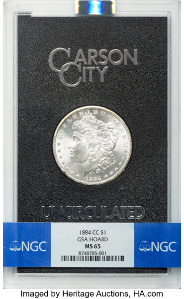 1884-CC $1  GSA Hoard, Hard package MS thumbnail 11
