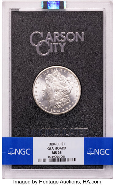 1884-CC $1  GSA Hoard, Hard package MS thumbnail 16