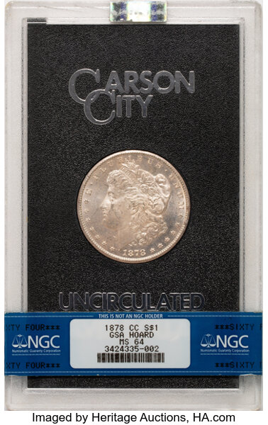 1878-CC $1  GSA Hoard, Hard package MS thumbnail 8