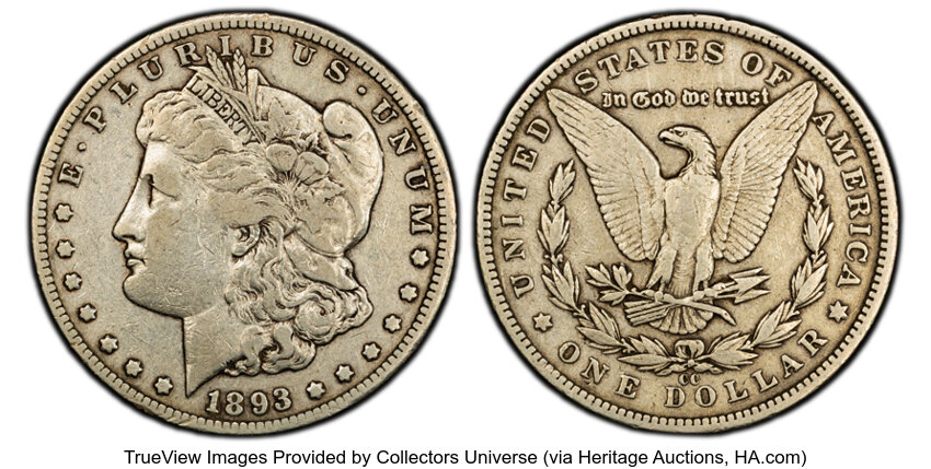 1893-CC $1  Doubled 3, Far Date, VAM-4 MS thumbnail 10