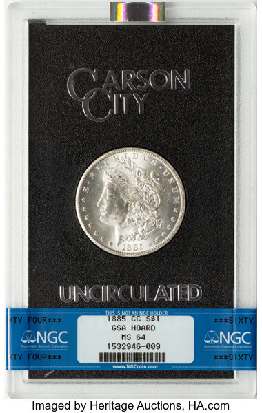 1885-CC $1  GSA Hoard, Hard package MS thumbnail 11