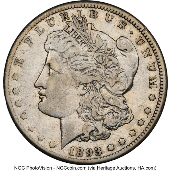 1893-CC $1  Doubled 3, Far Date, VAM-4 MS thumbnail 9