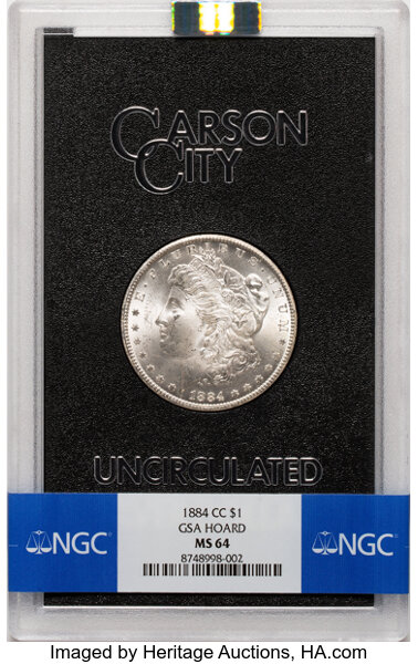 1884-CC $1  GSA Hoard, Hard package MS thumbnail 15