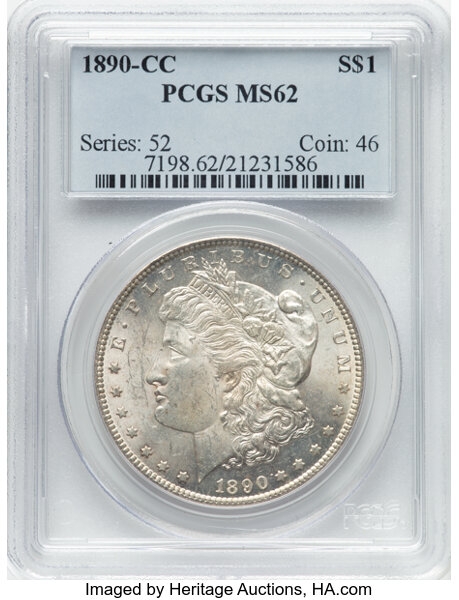 1890-CC $1  Normal Die, VAM-1 MS thumbnail 17