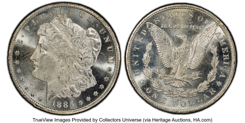 1885-CC $1  Dash Under 8, VAM-2B MS thumbnail 4