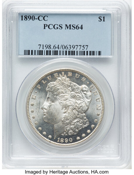 1890-CC $1  Normal Die, VAM-1 MS thumbnail 8