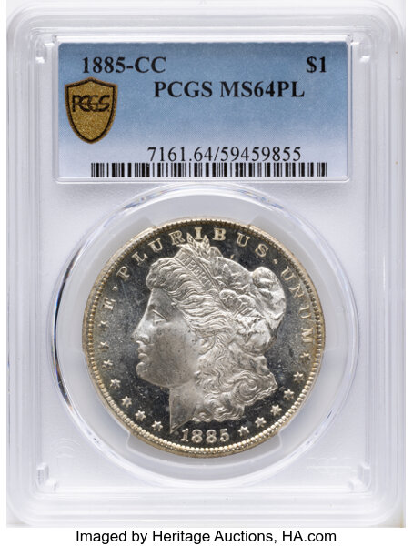 1885-CC $1  MS PL AU58 PL thumbnail 17
