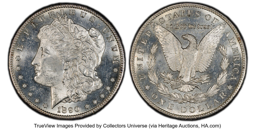 1890-CC $1  Normal Die, VAM-1 MS thumbnail 14