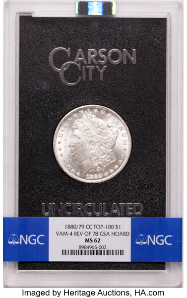 1880/79-CC $1  Reverse of 1878, GSA Hoard, Hard package MS thumbnail 10