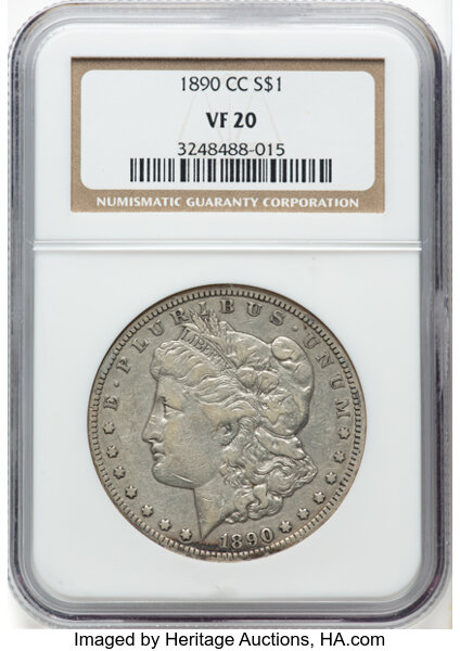 1890-CC $1  Normal Die, VAM-1 MS thumbnail 9