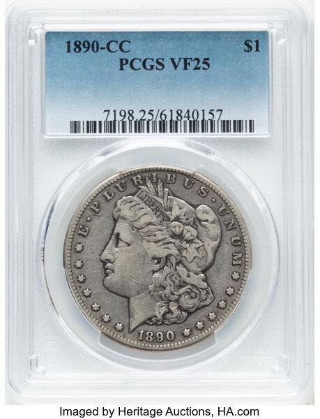 1890-CC $1  Normal Die, VAM-1 MS thumbnail 4