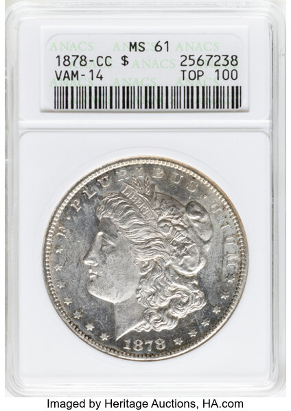 1878-CC $1  Lines in Wing, VAM-11 MS thumbnail 2