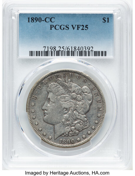 1890-CC $1  Normal Die, VAM-1 MS thumbnail 3