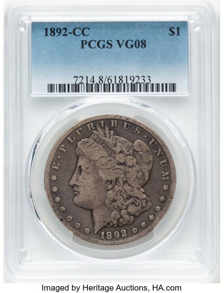 1892-CC $1  Doubled 189, VAM-13 MS thumbnail 3