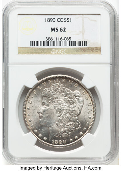 1890-CC $1  Normal Die, VAM-1 MS thumbnail 10