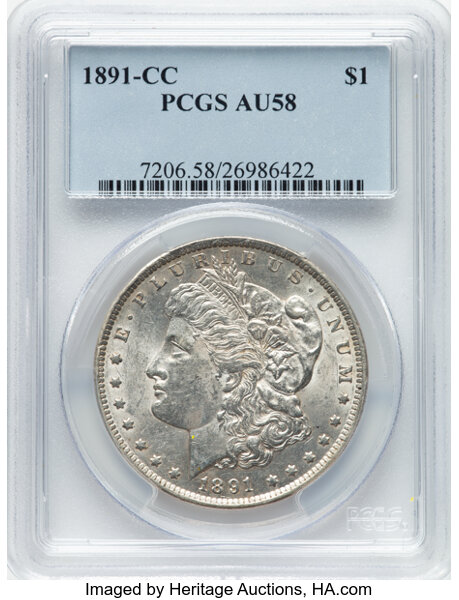 1891-CC $1  Spitting Eagle, VAM-3  MS thumbnail 4