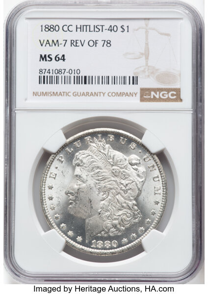1880/79-CC $1  Reverse of 1878, VAM-4 MS thumbnail 9