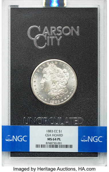 1883-CC $1  GSA Hoard, Hard package MS PL thumbnail 3