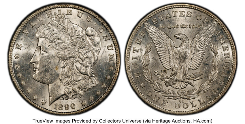 Image for 1890-CC $1 AU58