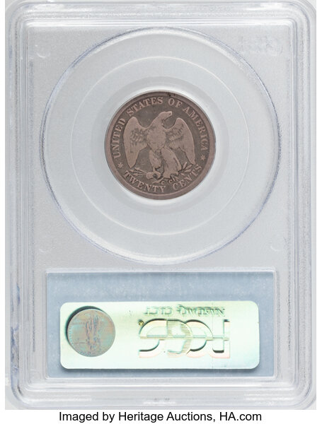 Twenty-Cent Piece 20c Seated Liberty, 1875-1876 [Type] G6 thumbnail 2