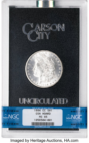 1884-CC $1  GSA Hoard, Hard package MS thumbnail 20