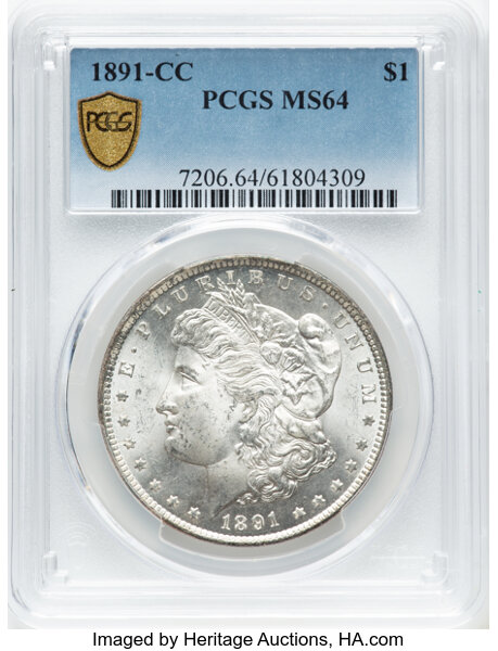 1891-CC $1  Spitting Eagle, VAM-3 MS64 thumbnail 4