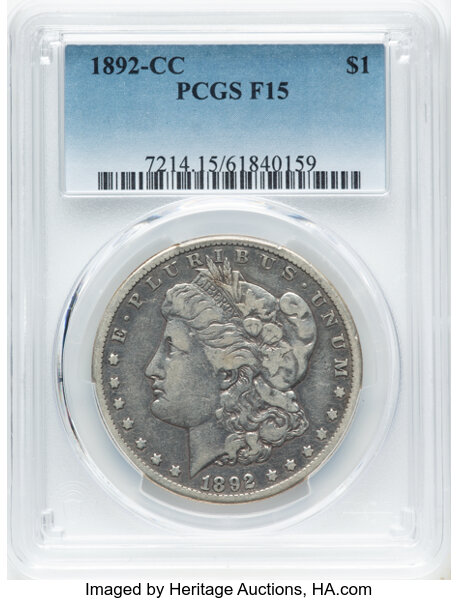 1892-CC $1  Doubled 189, VAM-13 MS thumbnail 2