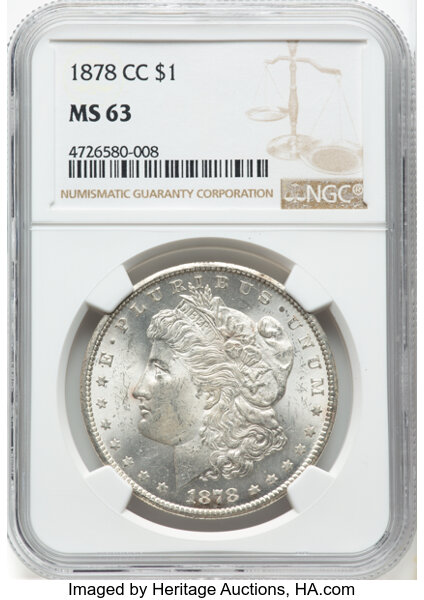 1878-CC $1  Line in IB, VAM-1B MS thumbnail 17