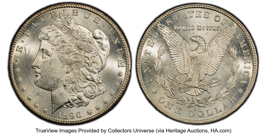 1890-CC $1  Normal Die, VAM-1 MS thumbnail 7