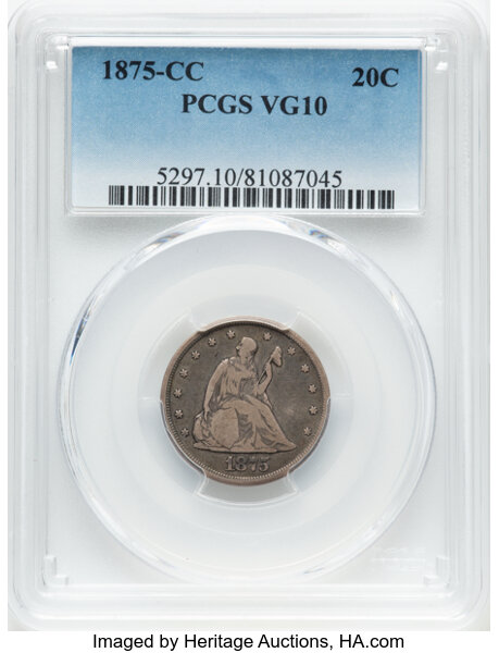 Twenty-Cent Piece Set 20c Seated Liberty, no 1876-CC, 4 Coins MS thumbnail 9