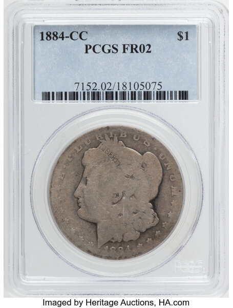 1884-CC $1 VG8 CAC thumbnail 8