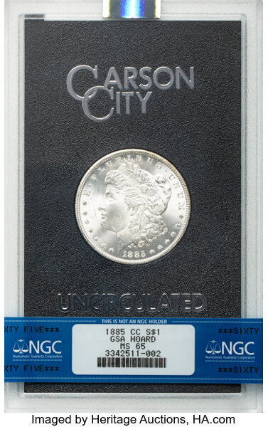 1885-CC $1  GSA Hoard, Hard package MS thumbnail 8