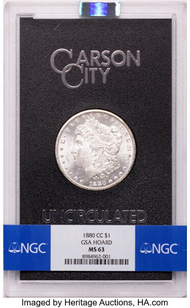 1880-CC $1  GSA Hoard, 8/Low 7 MS thumbnail 3
