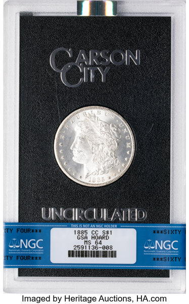 1885-CC $1  GSA Hoard, Hard package MS thumbnail 15