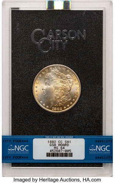 1882-CC $1  GSA Hoard, Hard Package, Top Below 8, VAM-2A2 MS thumbnail 15