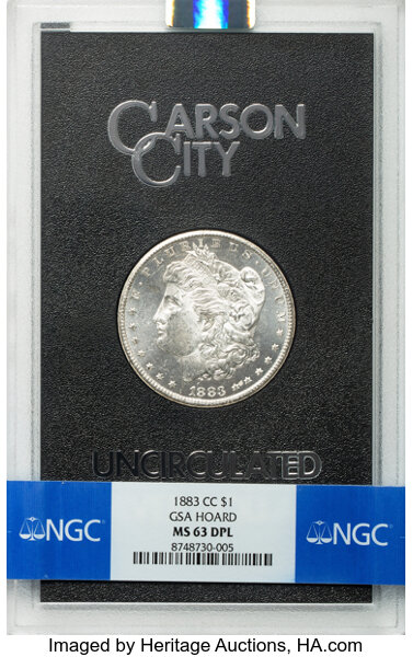 1883-CC $1  GSA Hoard, Hard package MS DMPL thumbnail 3