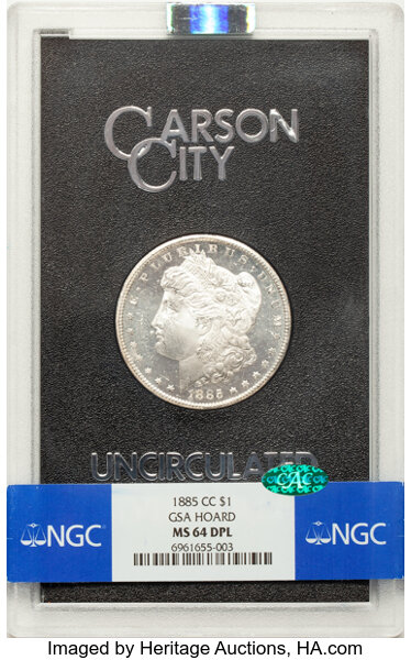 1885-CC $1  GSA Hoard, Hard package MS DMPL thumbnail 2