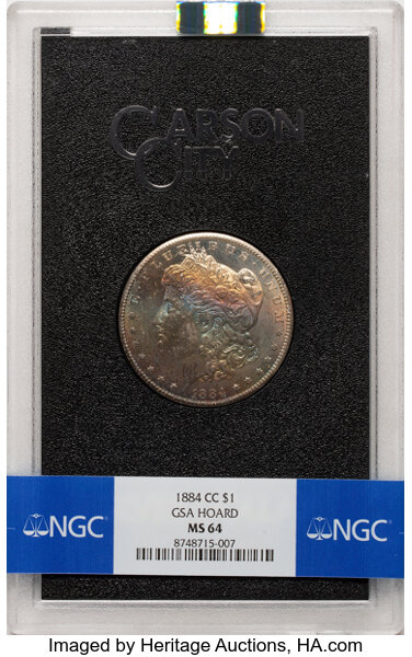 1884-CC $1  GSA Hoard, Hard package MS thumbnail 8