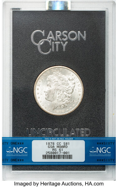 1878-CC $1  GSA Hoard, Hard package MS thumbnail 6